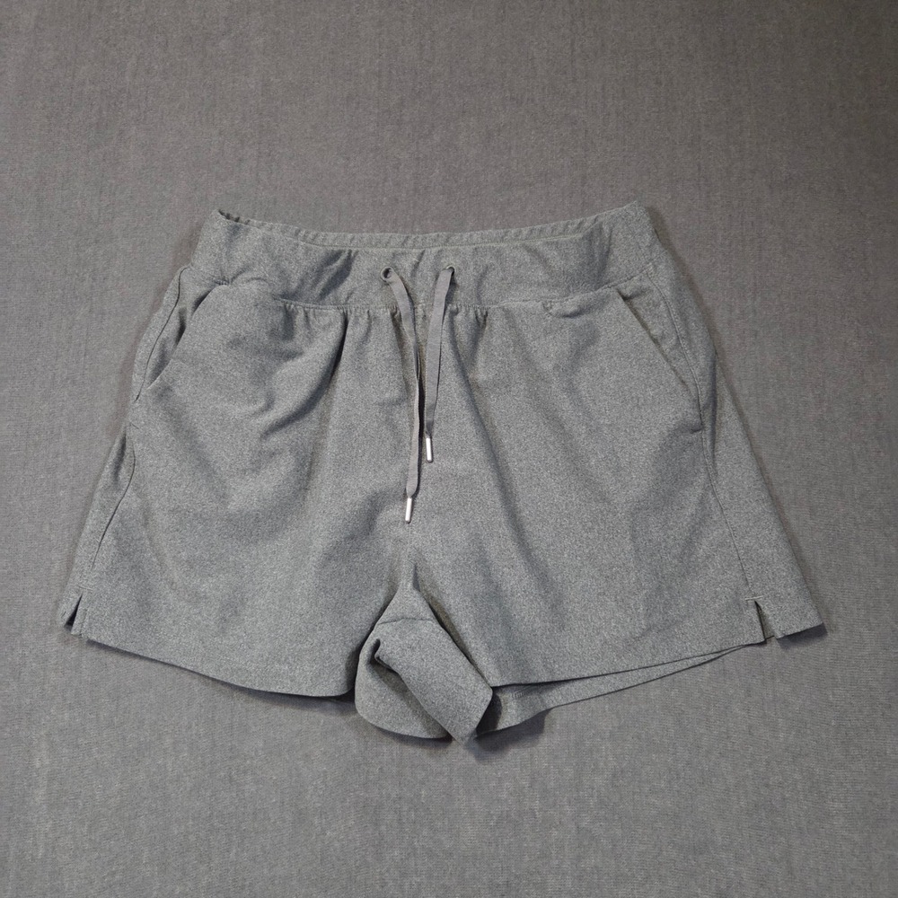 Old Navy Active Powersoft Shorts Womens Medium Gray High-Rise Go-Dry Athleisure